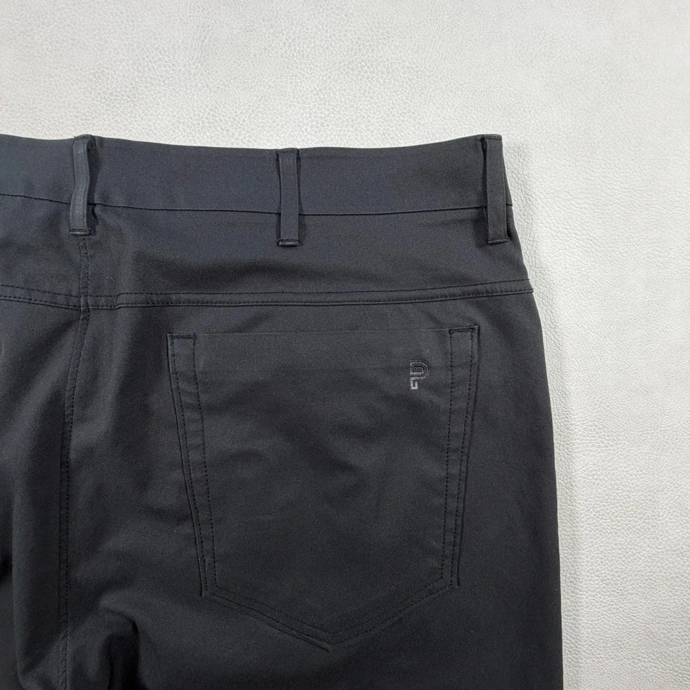 Public Rec Mens Workday Pants Black 36x30 Tapered Stretch Golf Commuter Chino